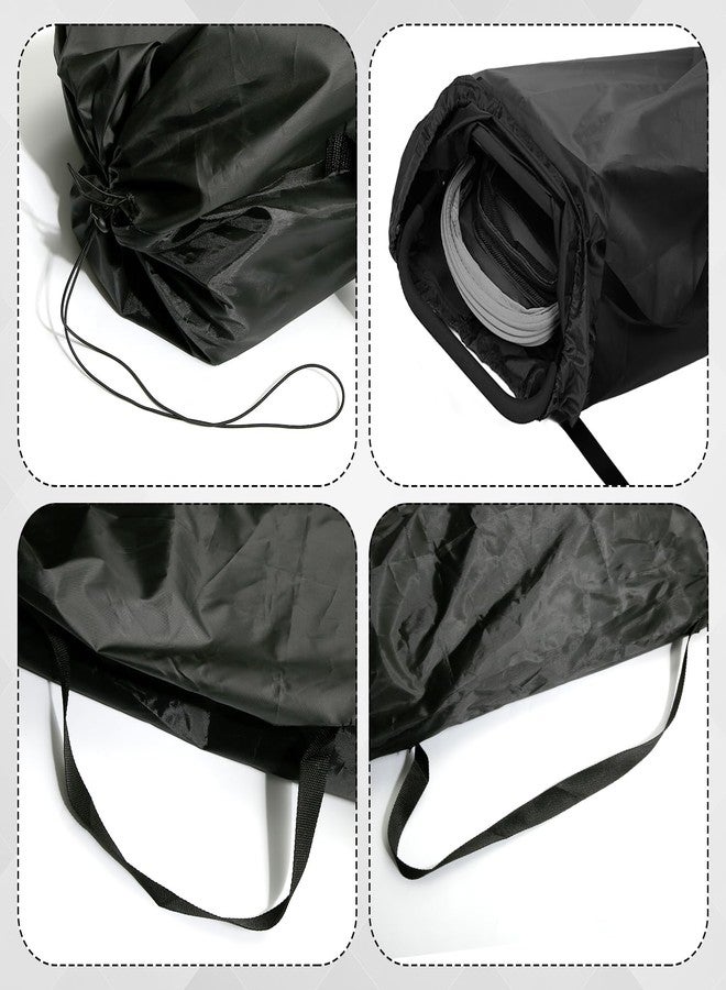 lasuroa Stroller Bag for Airplane, Stroller Bag for Gate Check Stroller Travel Bag with Handle Waterproof Baby Stroller Cover for Airplane Travel (Black) - Image 5